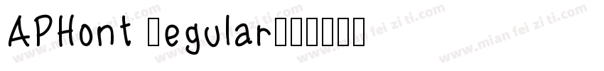 APHont Regular字体转换